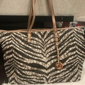 Michael Kors Large zebra print tote bag